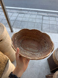 藤編花型收納盤